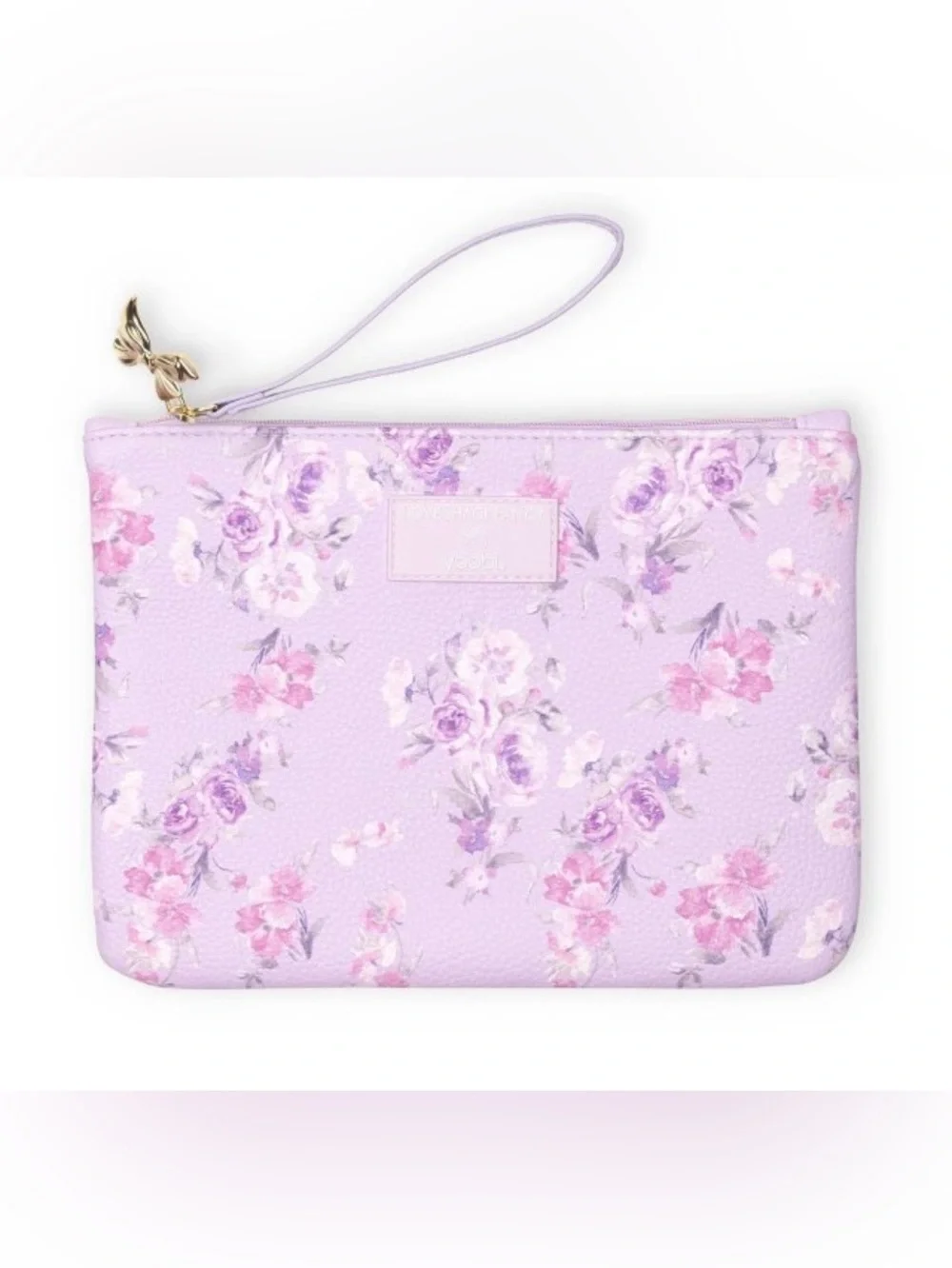 NWT LoveShackFancy × Target - Yoobi Happy Thoughts Flat Zip Pencil Case Hibiscus